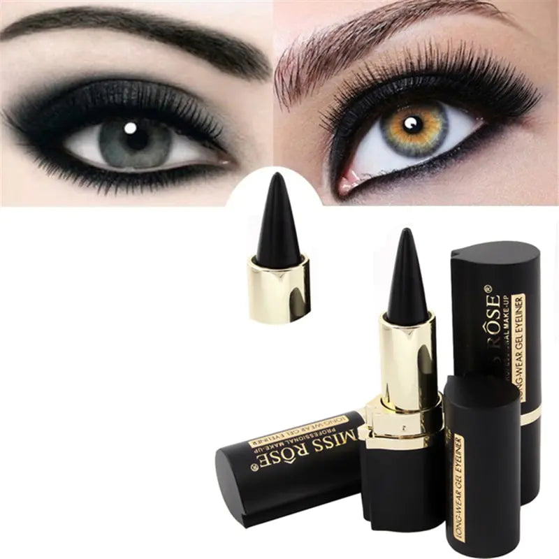 Long-Lasting Natural Black Eyeliner Cream - Shamz Glamour