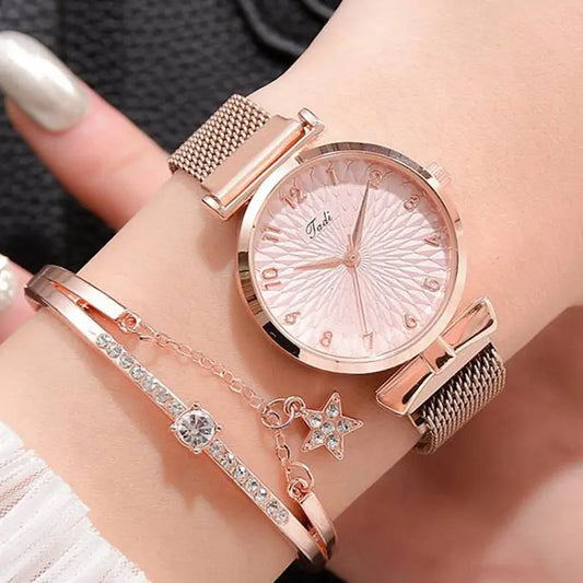 Luxury Magnetic Quartz Bracelet Watches - Shamz Glamour