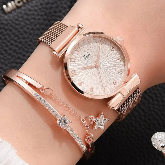 Luxury Magnetic Quartz Bracelet Watches - Shamz Glamour